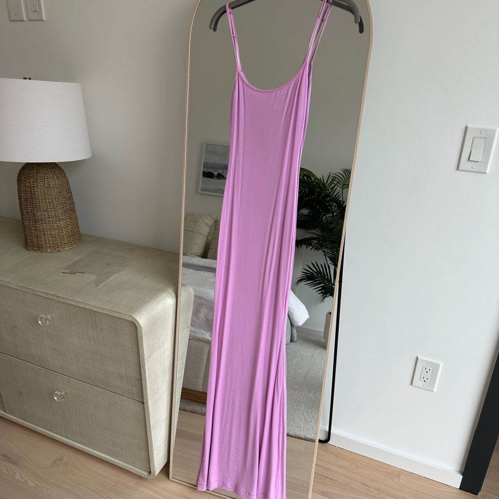 Skims Soft Lounge Slip Dress in Petal